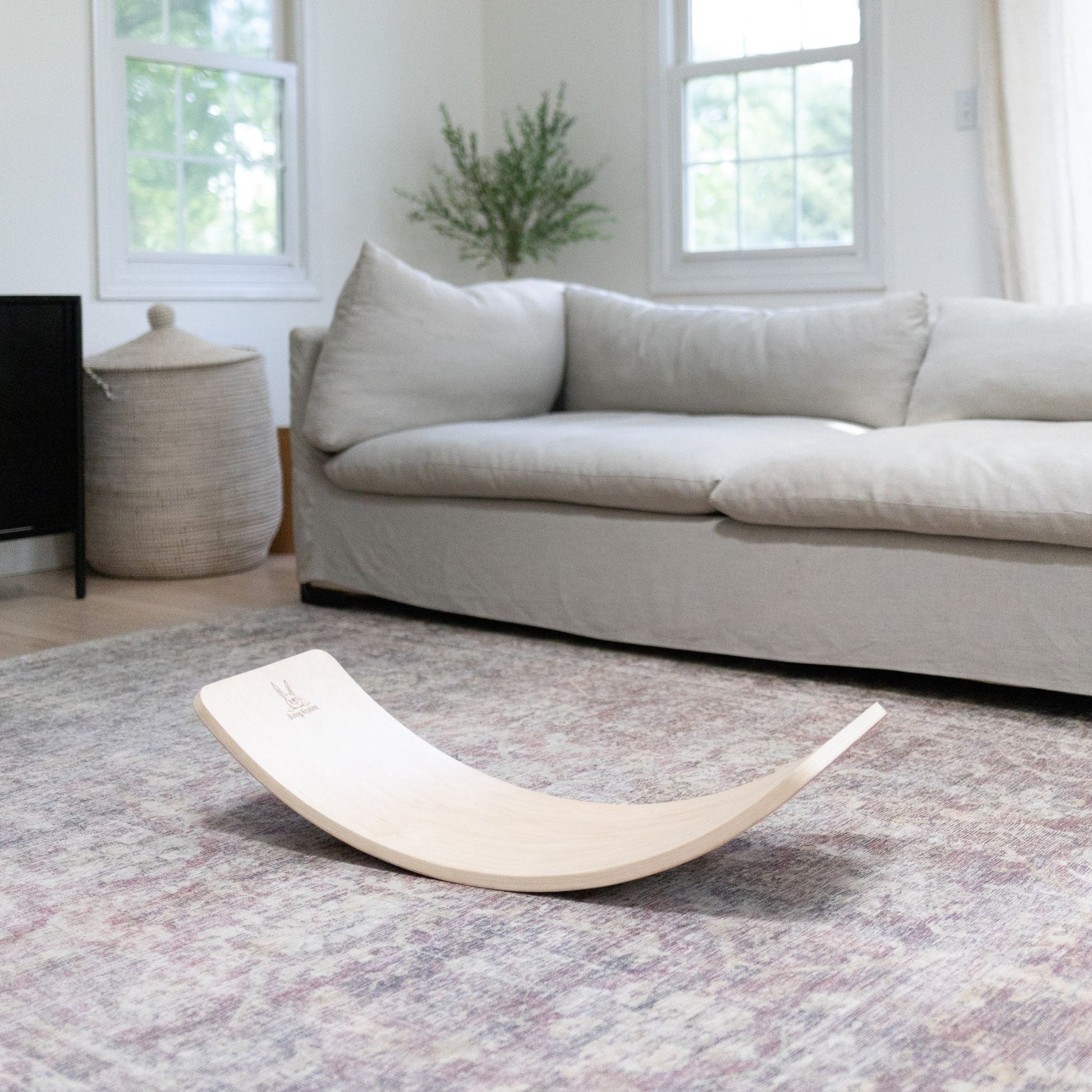 Kids exploring with a wobble board