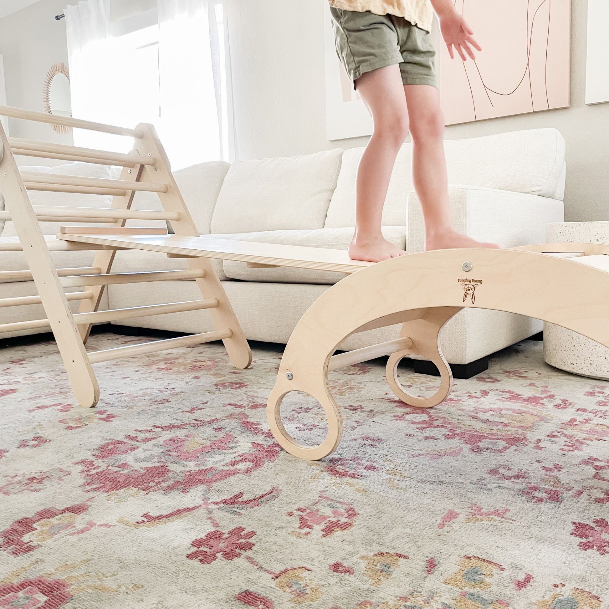 Child's rocker climber arch activity