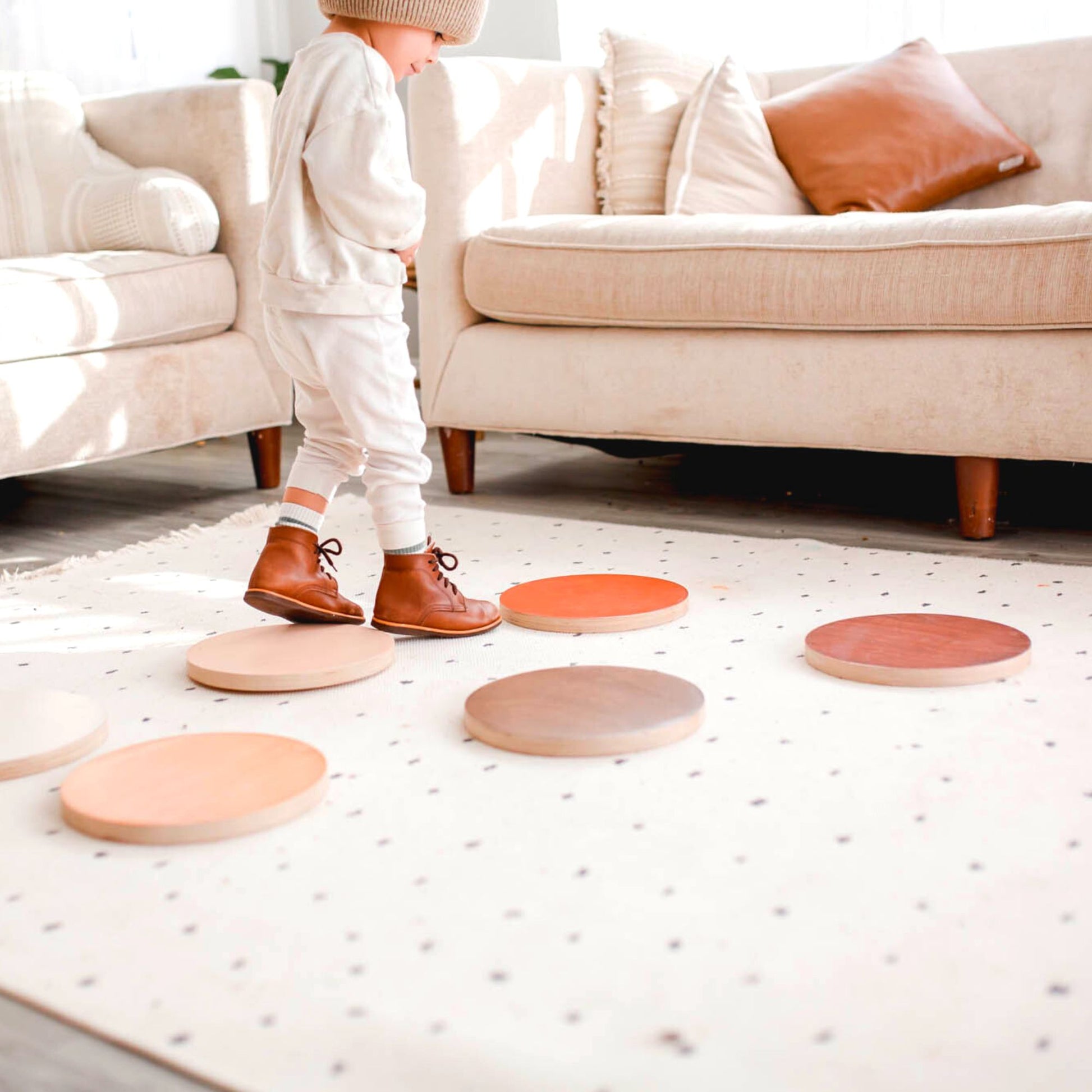 Stepping stones set enhancing coordination